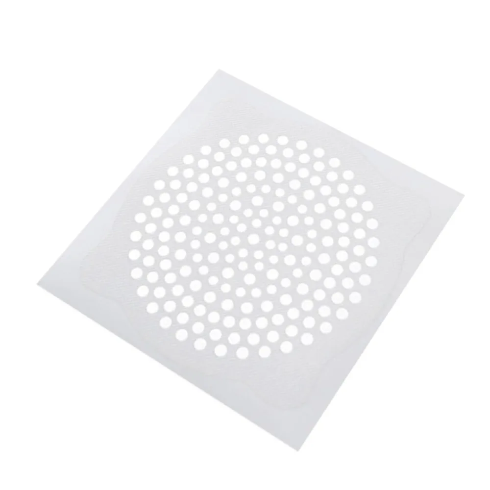 15 PCS Disposable Hair Catcher Nonwoven Fabric 5.91*5.91 Inch Sink Strainer Anti Blocking Stick On Shower Drain Catcher
