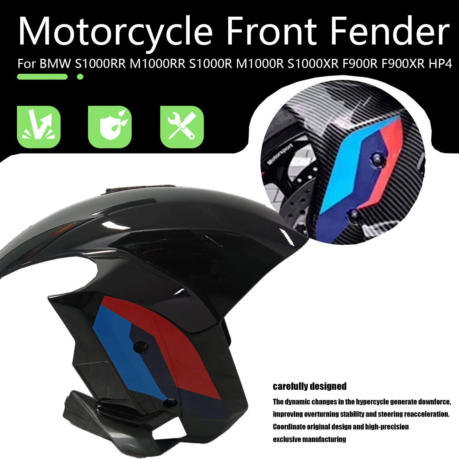 Motorrad Kotflügel Vorderrad Abdeckung Bremsscheibe Kühler Für BMW S1000RR M1000RR S1000R M1000R S1000XR F900R F900XR HP4 2025