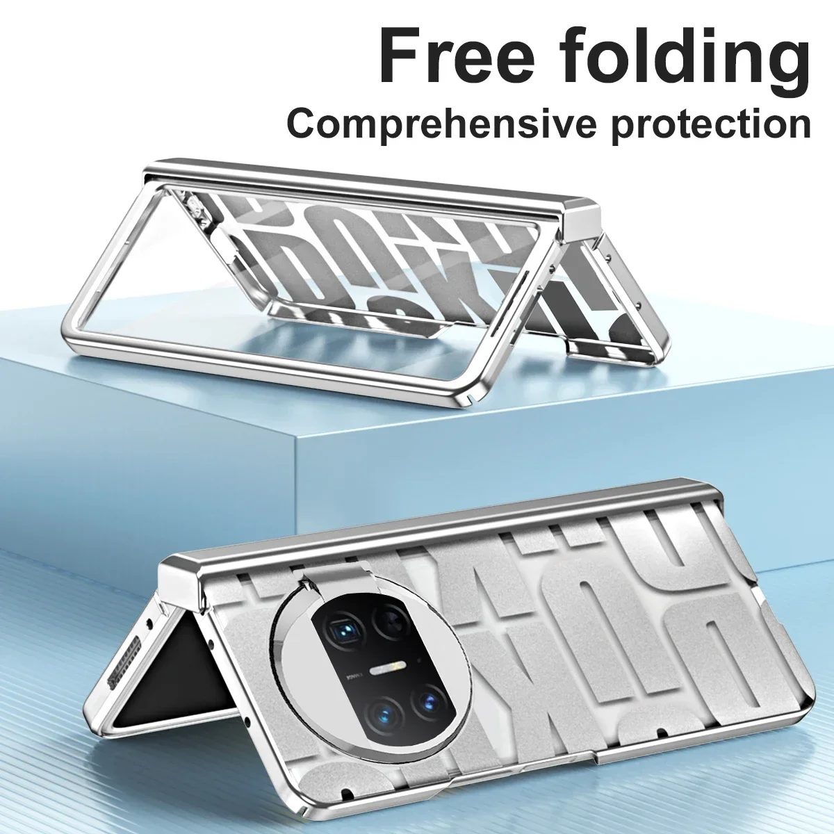 For Huawei Mate X5 Case Letter Luxury Plating Transparent Shockproof and Anti-fall Equipped for Huawei Mate X5 Shell