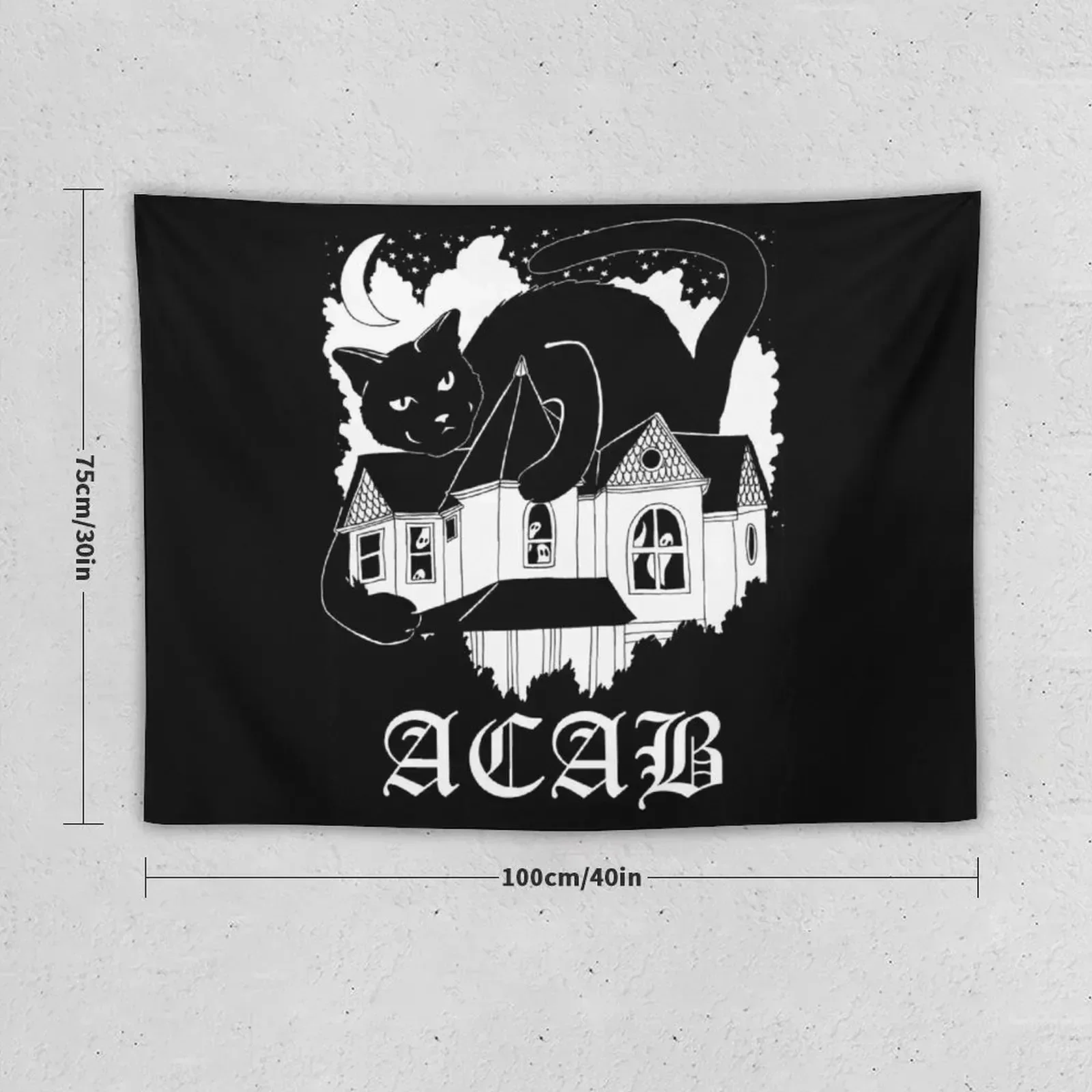 haunted house cat | acab all cats are beautiful Tapestry Home Decorations Room Decor For Girls Decoration For Bedroom Tapestry