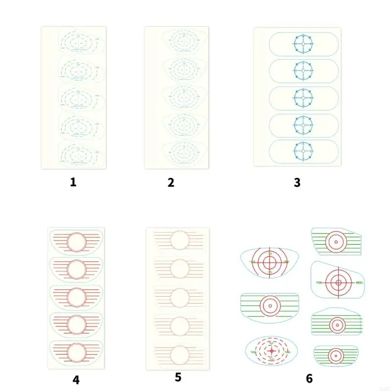 

Golf Swing Tape Golf Impact Tape Labels for Woods Irons Putters Golf Club Impact Sticker Golf Training Aids for Practice