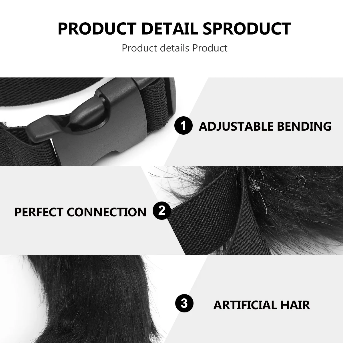 

Лисий хвост, искусственный хвост для косплея, костюм для Хэллоуина, регулируемая пряжка, гибкий дизайн, реквизит для танцевальной фотосессии