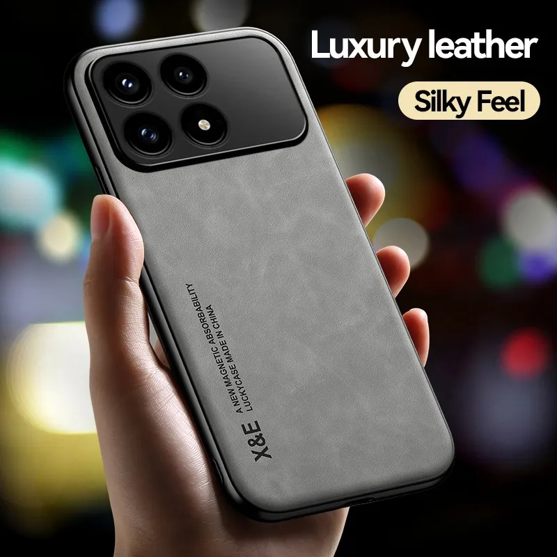 Shockproof Case For Xiaomi Poco F8 Pro F8 Ultra F7 Pro Ultra F6 Pro Cover Magnetic Leather Car Holder Phone Capa Coque Funda view 2