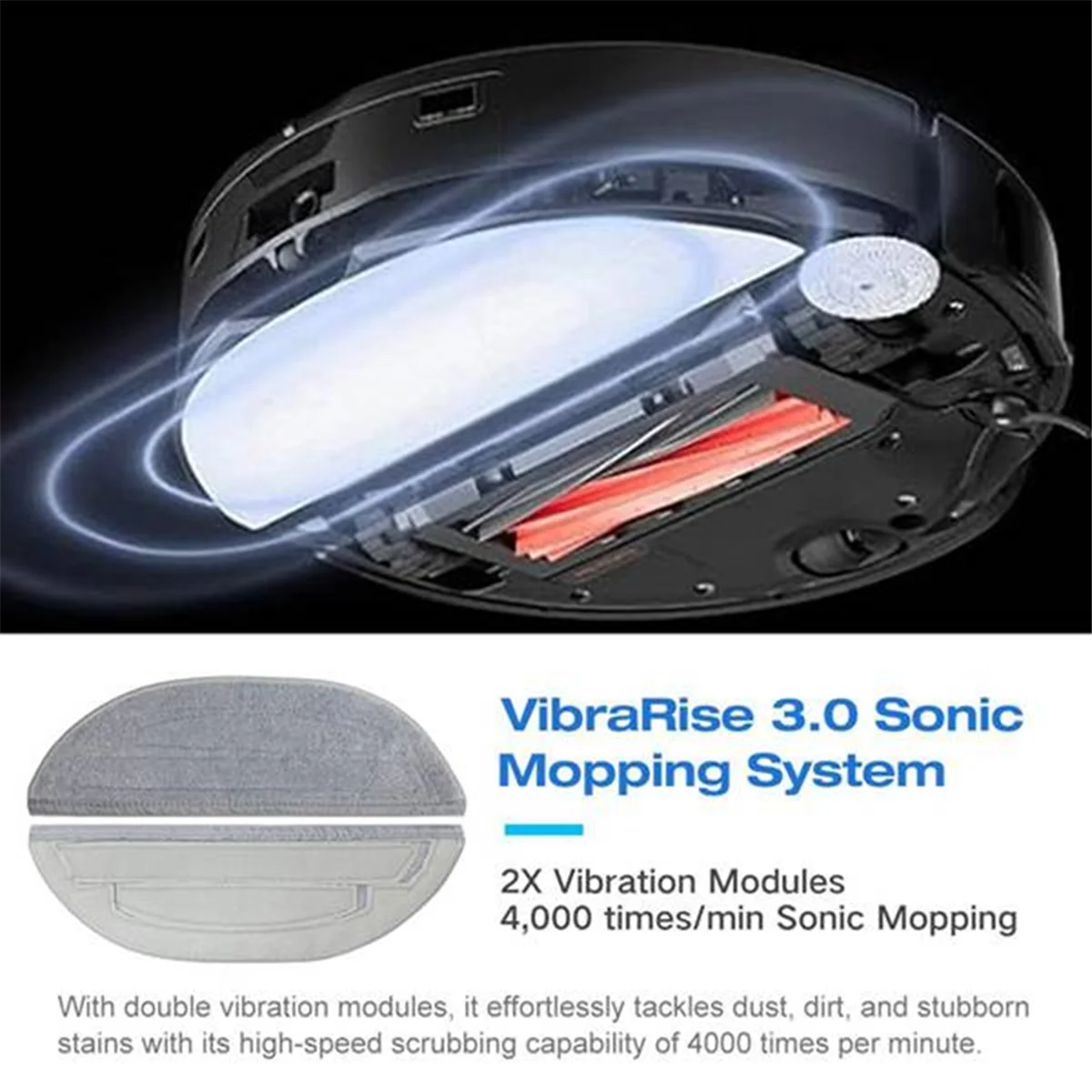 20PCS Mop Cloths for S8 MaxV Ultra G20s Robot Vacuum Cleaner Replaceable Parts Washable Cleaning Brush Rag