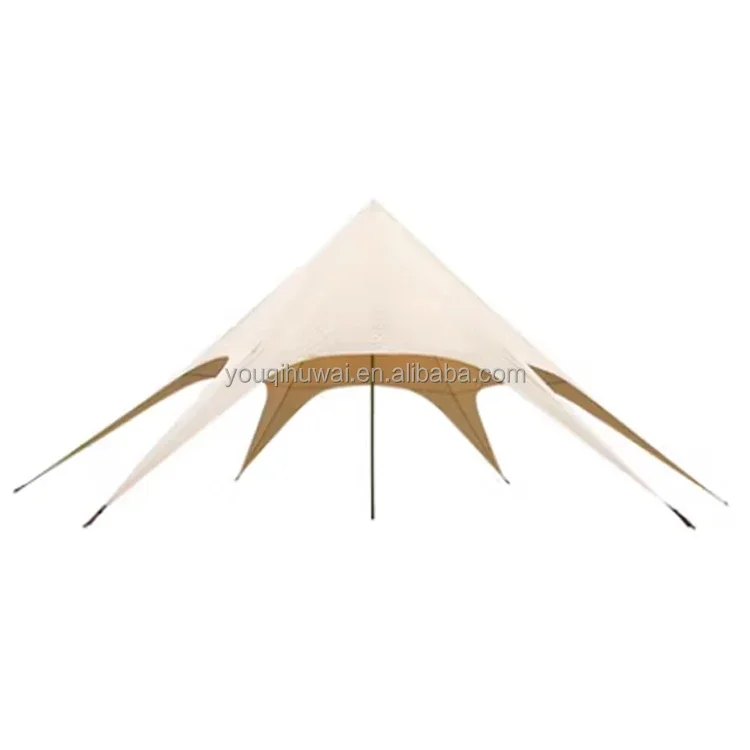 Factory Custom Direct Sales Large 6*6 Star Tent  Glamping Beach Canopy Multi-person Party fly sheet  Spider Canopy Tent