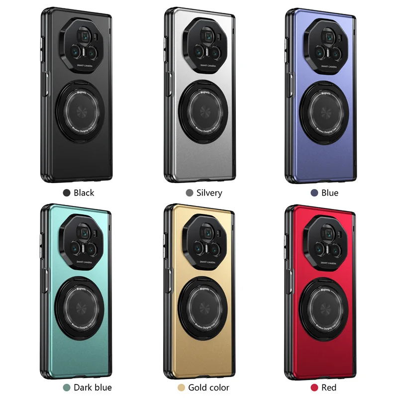 Dla Honor Magic V3 Luksusowy matowy jednolity kolor 360 °   Obrotowy uchwyt do Huawei Honor Magic V3 FCP-AN10 Wstrząsoodporny futerał zderzakowy — zdjęcie produktu 6