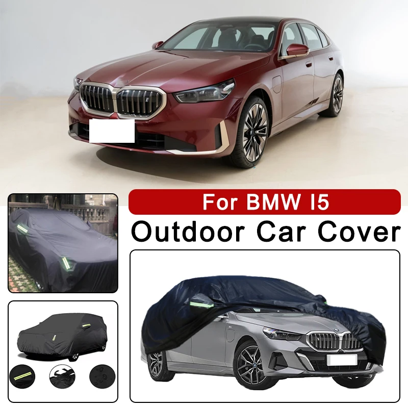 

Outdoor Car Cover Waterproof Dustproof UV Sun Protection, Full Car Protector Exterior Parts For BMW I5 G60