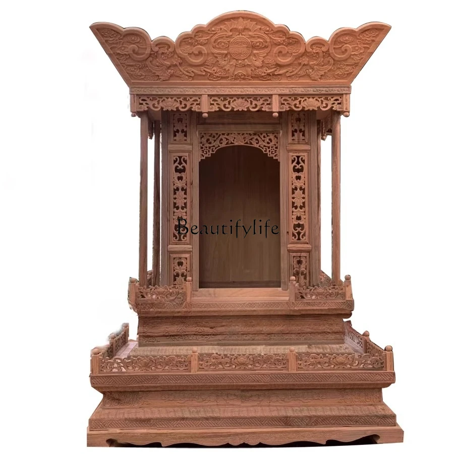

Buddhist shrine solid wood statue for custom-made