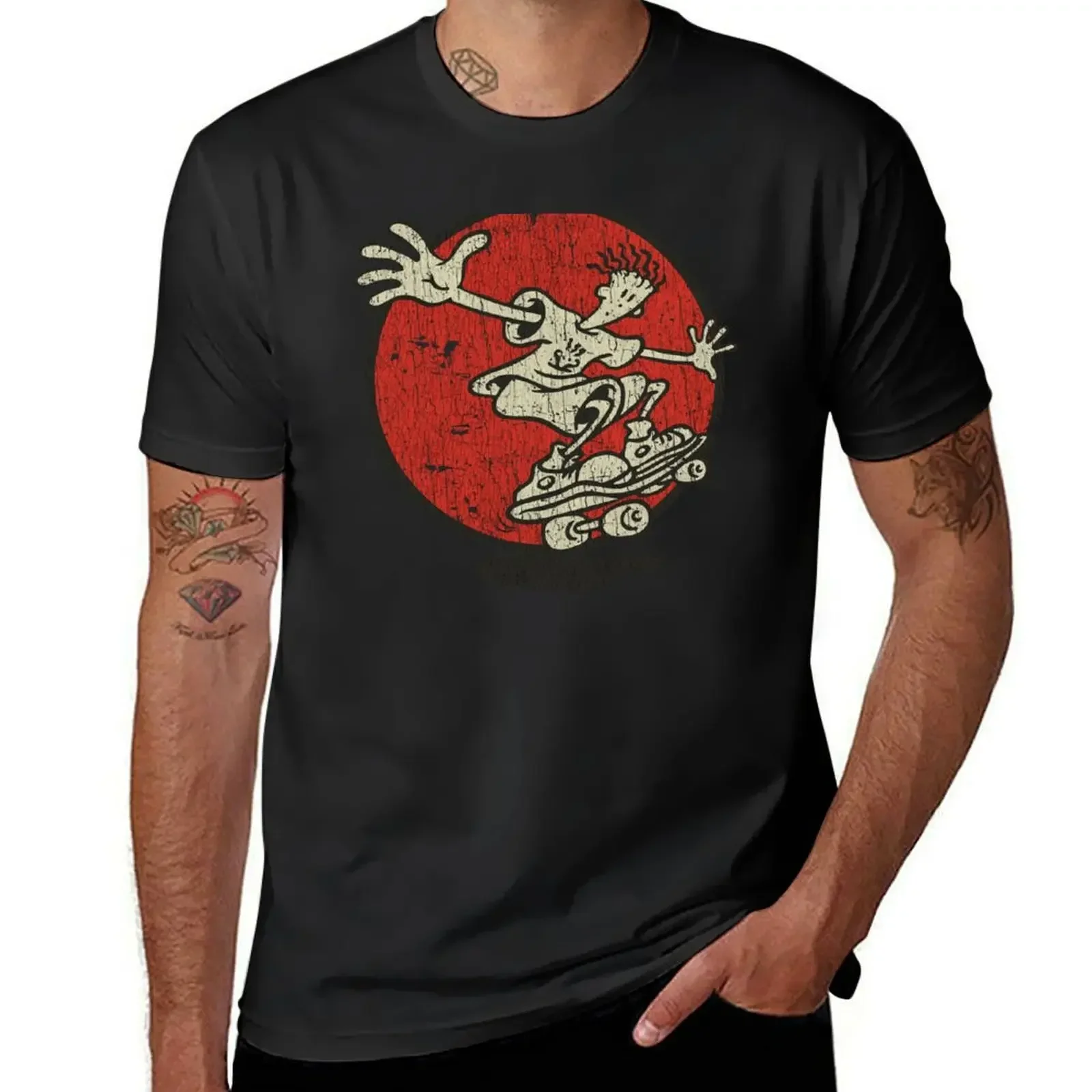 Fido Dido Keep on Skating 1985 T-Shirt sports fans new edition customs oversized black t shirts for men