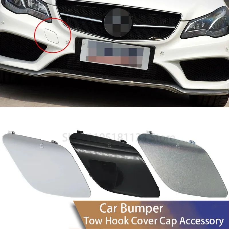 For Mercedes W207 E Class Coupe 2013-2017 Front Bumper Tow Hook Cover 2078850024 Black Direct Fit E260 E300 E400