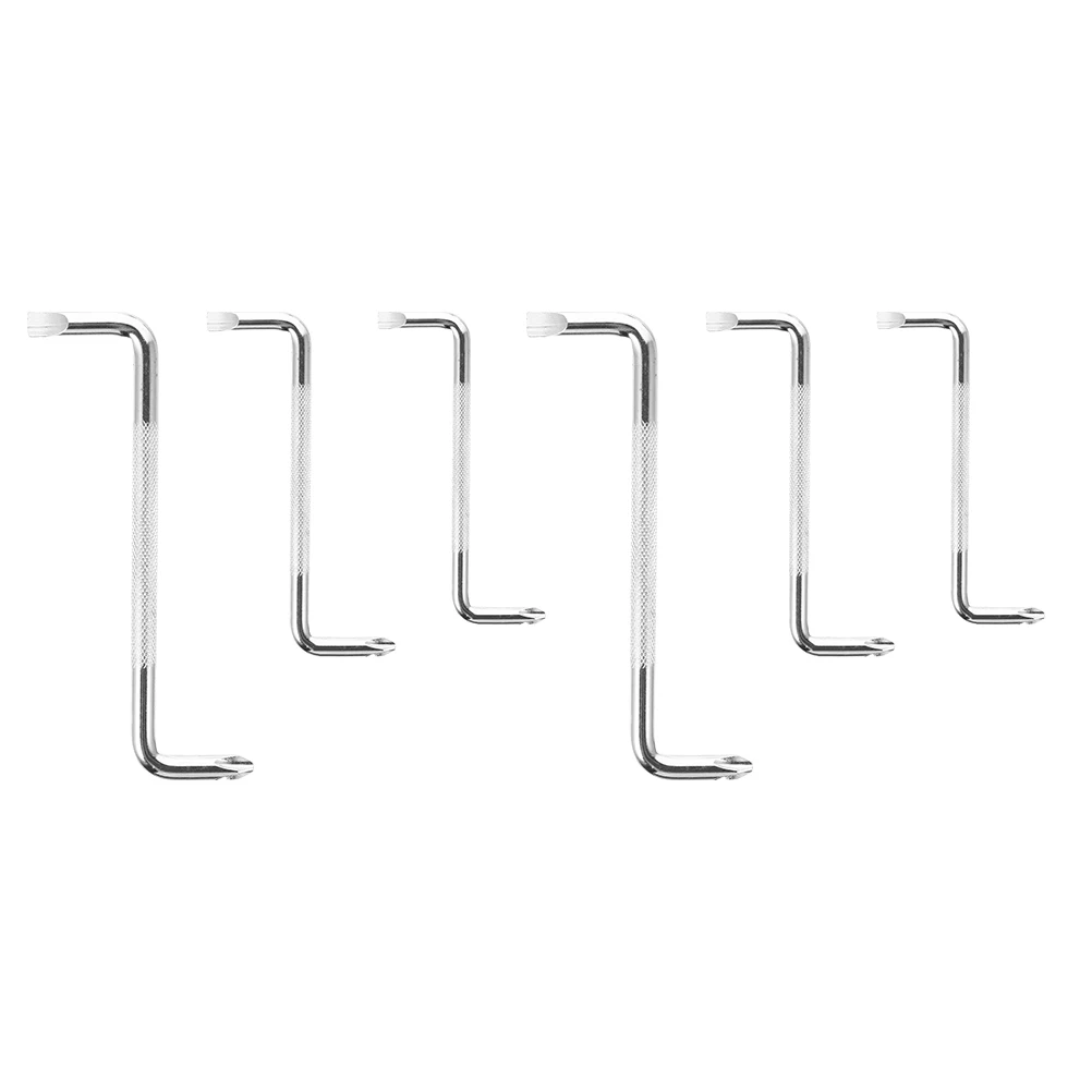 

6pcs Double Head Offset Screwdriver Set Z-Shaped 90 Degree Slotted Corrosion Resistant High Hardness For Automotive