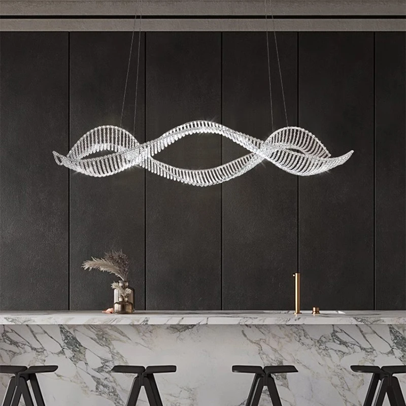 Modern Crystal Dining Room Pendant Light Indoor LED Pendant Light Living Room Indoor Lighting