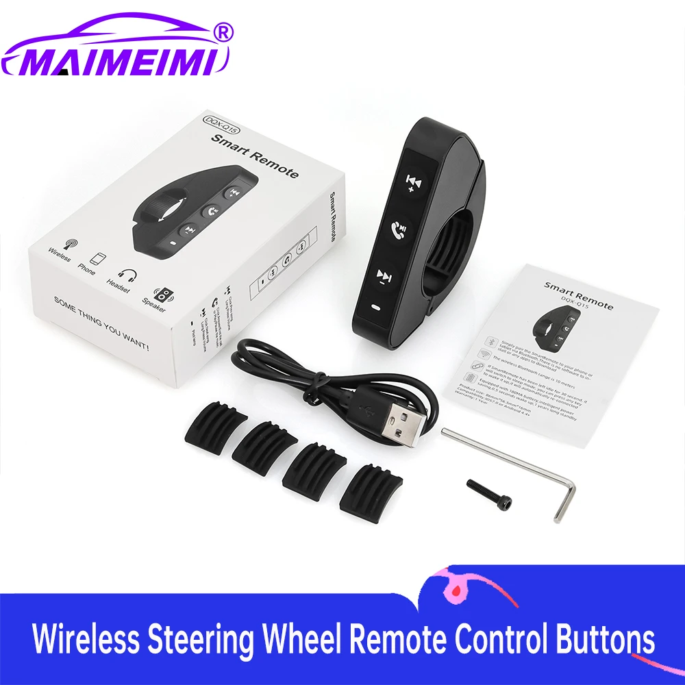 Handlebar Remote Control For Motorcycle Helmet Headset Earphone 5.3 Wireless Phone Controller For IPhone Android