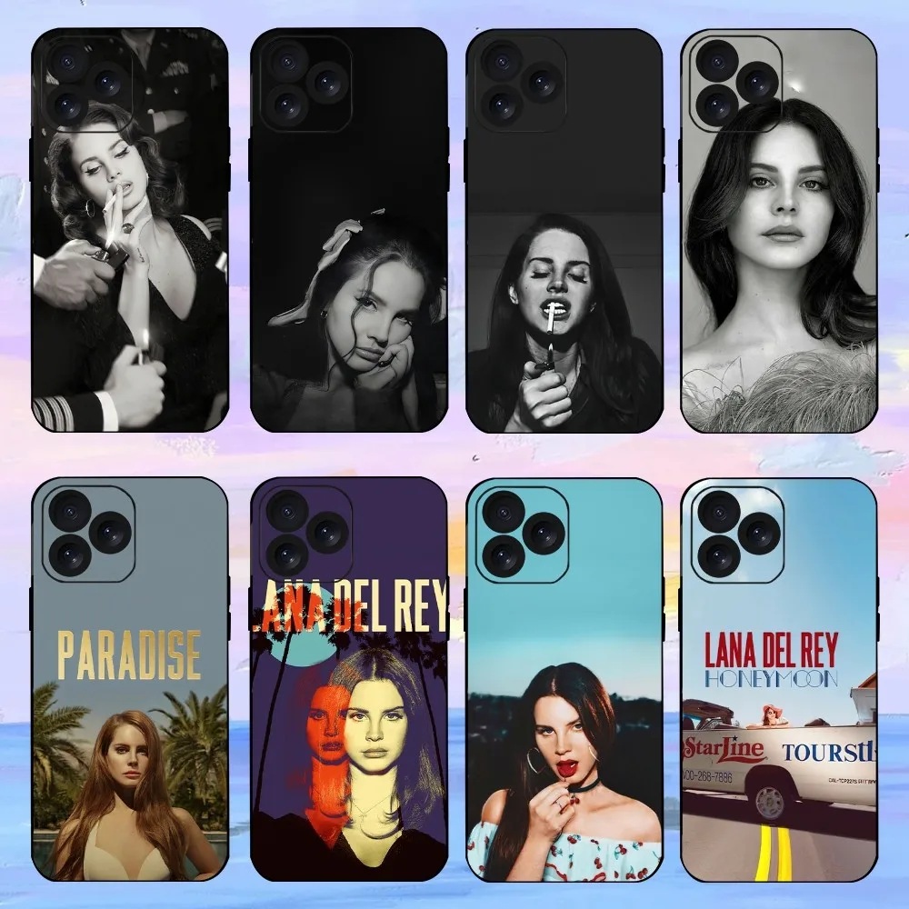 Singer L-Lana D-Del Rey Phone Case For iPhone 15 14 13 12 11 8 Mini Xr Xs X Xsmax Pro Max Plus Shell