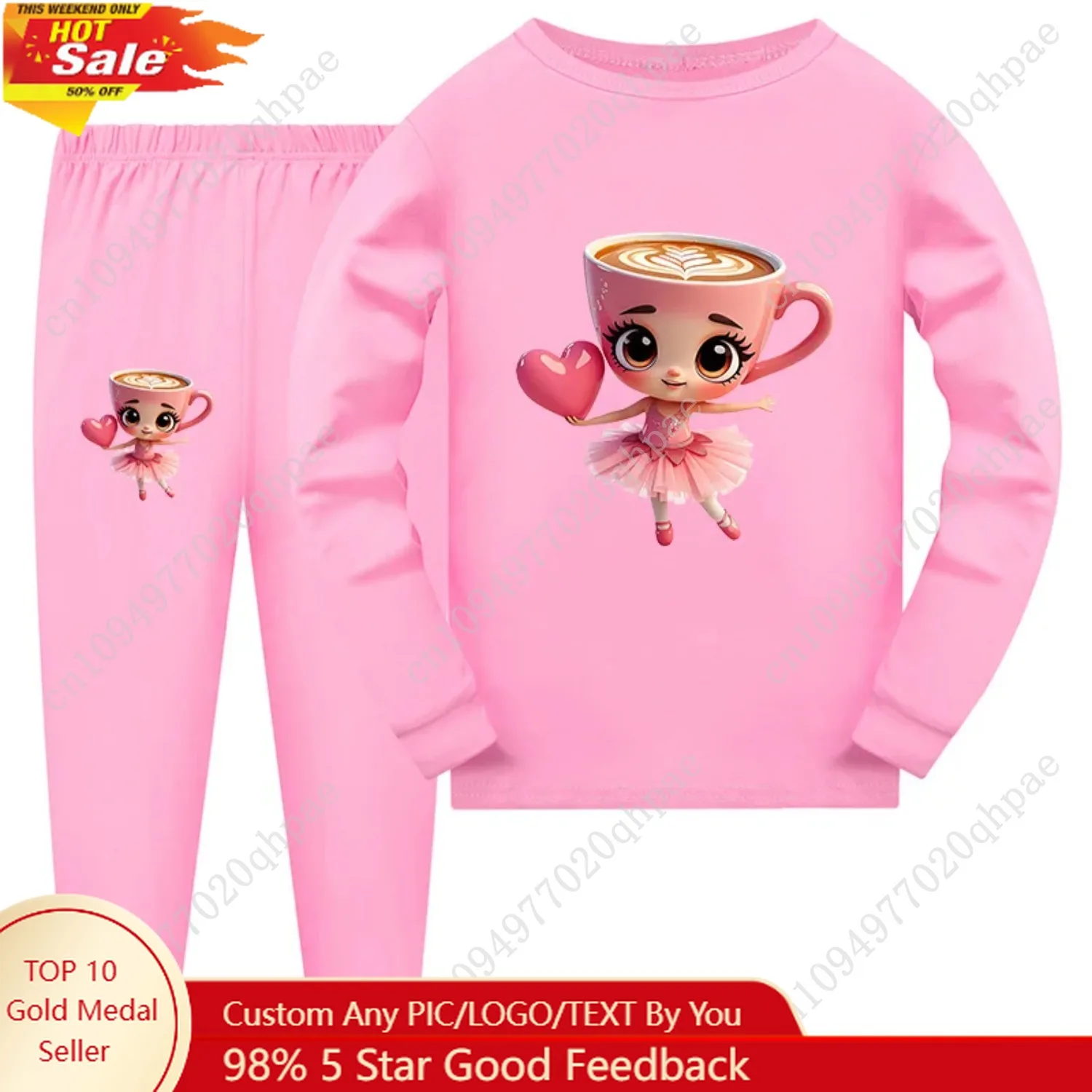 

Ballerina Capuccina Italian Brainrot Meme Kids Clothes Baby Girls Pajama Set Boys Long Sleeve Pyjamas Children Sleepwear Suit