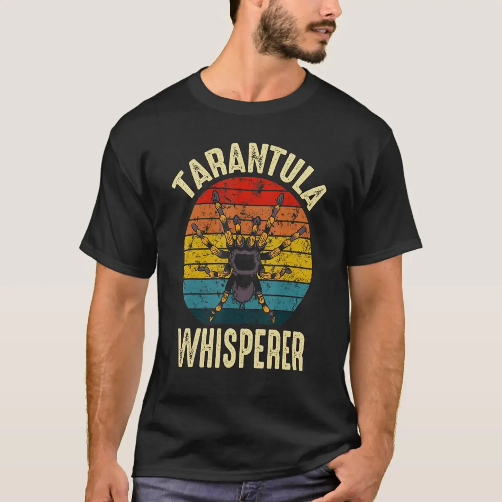 Tarantula Whisperer Retro Spider Owner Pet T Shirt vintage Washed Casual Stylish Versatile Breathable homme Unisex