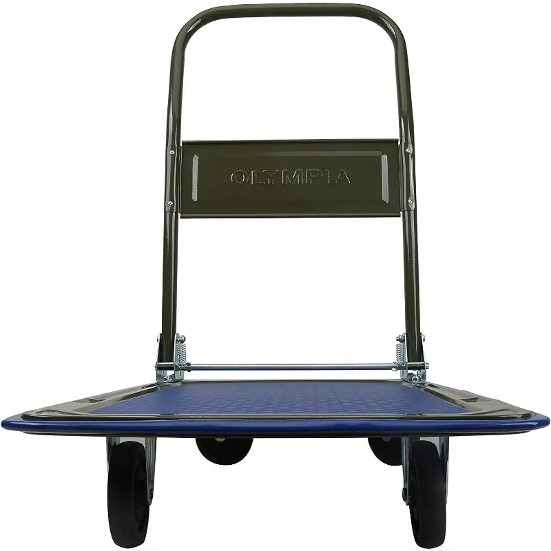 Olympia Werkzeuge faltbare Push Cart Dolly - 300 lb. Kapazität Hochleistungs-Plattform-LKW mit 360 ° Schwenk rädern-schwarz