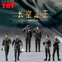 1/32 1/48 1/72 Props Miniatures Chinese Modern Fighter Pilots Male Soldier Model Scene Accessories for Cars Aircraft Vehicles