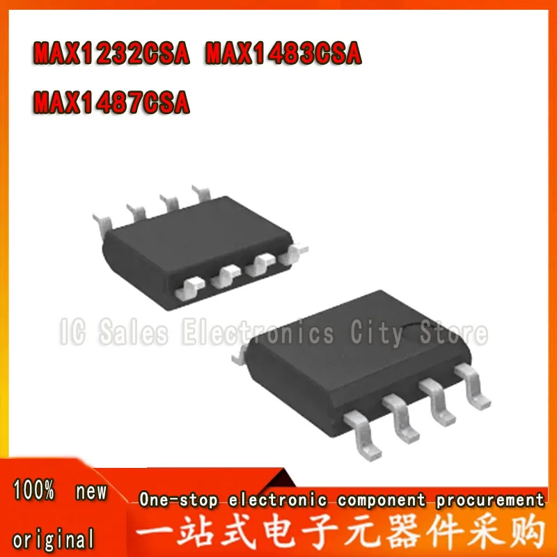 10Pcs New MAX1232CSA MAX1232 MAX1483CSA MAX1483 MAX1487 MAX1487CSA ESA SOP-8