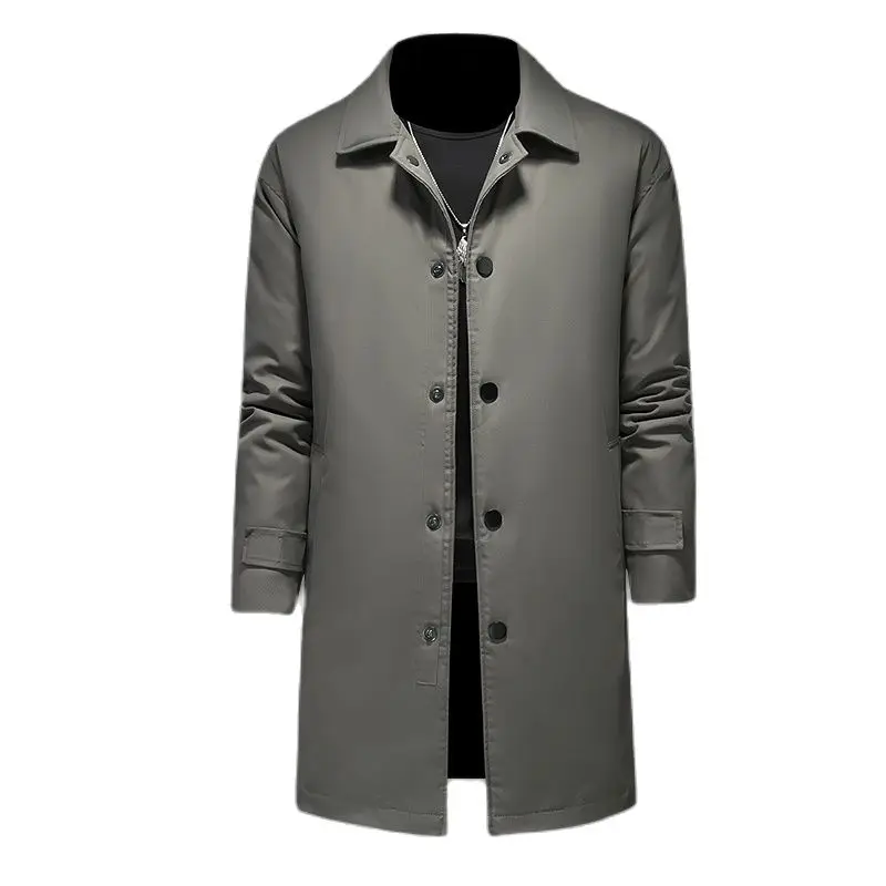 BATMO 2023 new arrival winter 90% white duck down jackets men,mens warm trench coat,Overcoat 1188