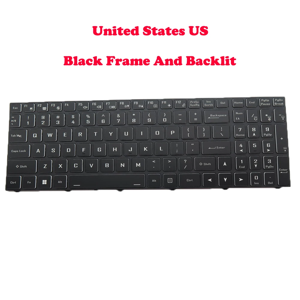 

Laptop Backlit Keyboard For Gigabyte G5 G7 ME KE GE KF MF KF5 MF5 RC57 English US Japanese JP Portugal PO Russian RU Black New