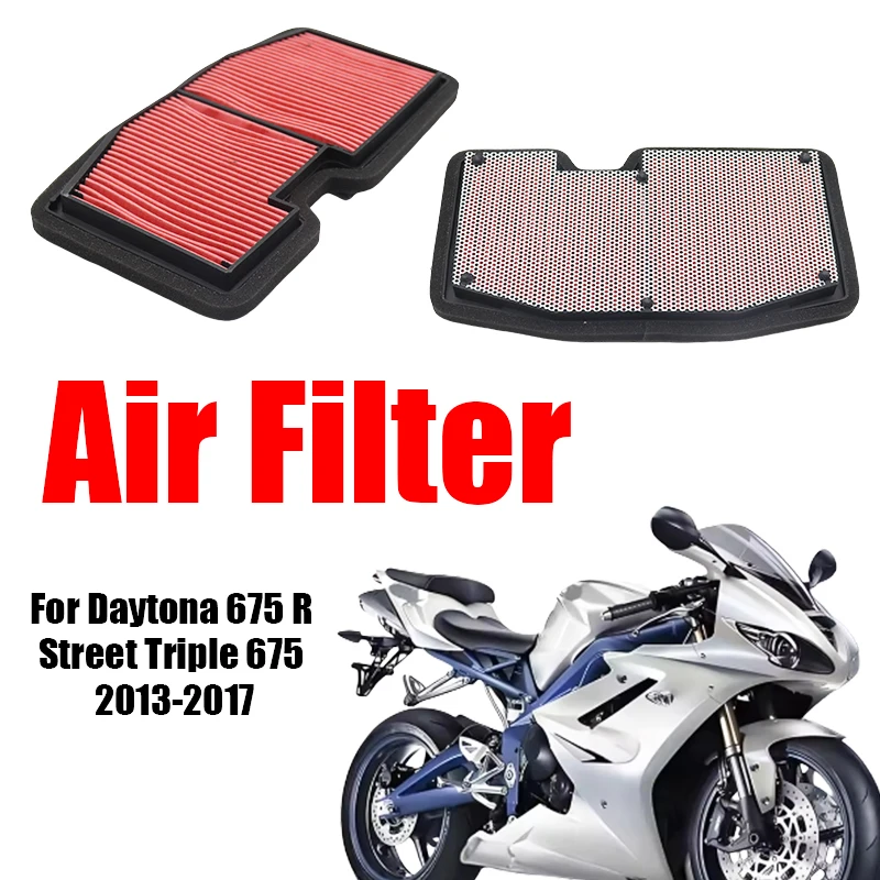 

Очиститель воздухозаборного фильтра мотоцикла для Daytona 675 R и Street Triple 675 R 2013 2014 2015 2016 2017, часть