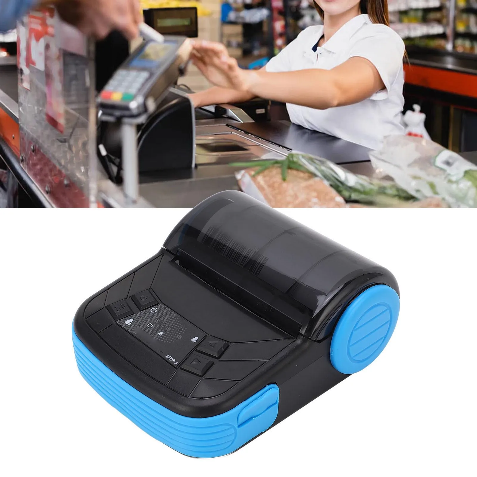 

Portable Thermal Printer Thermal Printer Wireless Portable 80mm for Receipt Ticket Bill Invoice POS