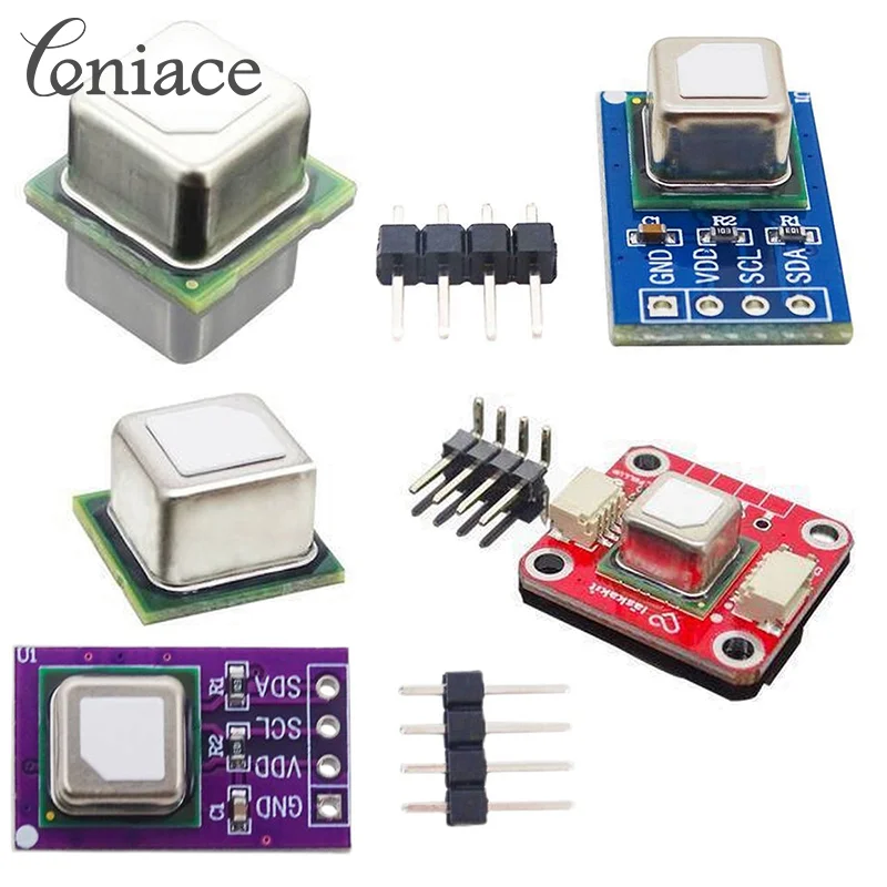 SCD40 SCD41 Módulo Sensor de Gás Dióxido de Carbono, Detecta Temperatura, Umidade em Um, Comunicação I2C, CO2