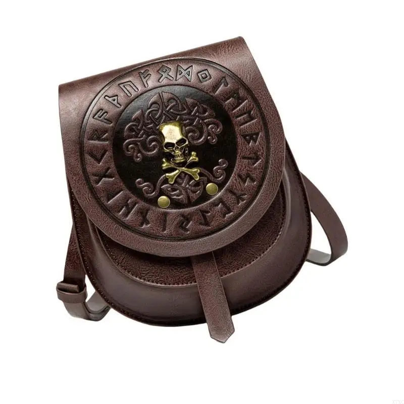 

X7XC Retro Inspired Ladies Single Strap Satchel Practical PU Leather Shoulder Bag