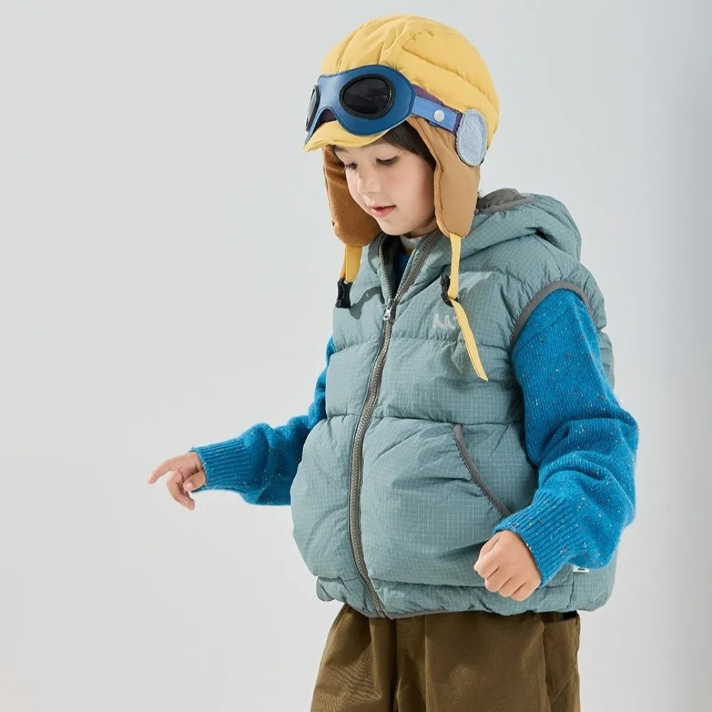 

Модная ветрозащитная шапка-пилот с очками, толстая защитная шапка для ушей, холодостойкая теплая шапка для детей