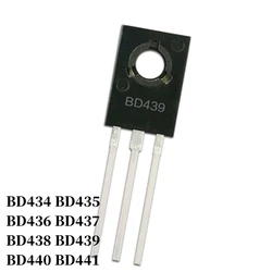 20~2000Pcs BD434 BD435 BD436 BD437 BD438 BD439 BD440 BD441 DIP Transistor TO-126 NPN PNP Bipolar Amplifier Transistor