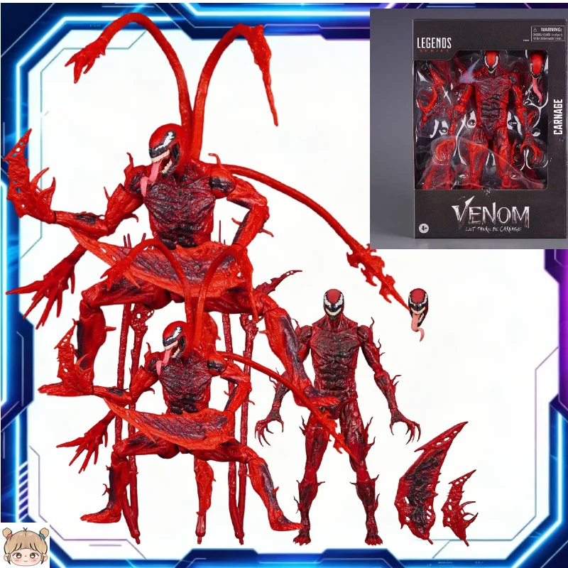 marvel-comics-red-venom-slaughter-deluxe-edition-action-figure-multi-collectible-toy-with-joint-hands-on-model-for-fans-toys