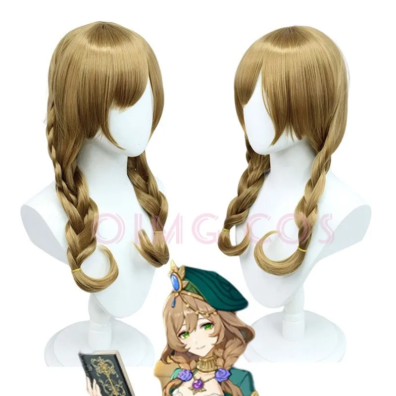 Genshin Impact Lisa Cosplay A Sobriquet Under Shade Wig Anime Halloween Costumes for Women Game