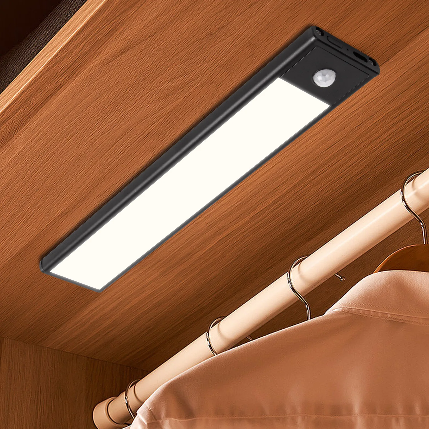 Cabinet Light USB Rechargeable Motion Sensor Led Light for Kitchen Wardrobe Cabinet Lighting 20cm/30cm/40cm LED Night Light