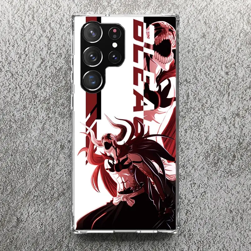 Anime Bleach Ichigo Kenpachi Phone Case For Samsung Galaxy S24 S23 S22 S21 Ultra S20 FE S10 Plus S10E S9 S8 + Soft Cover Shell