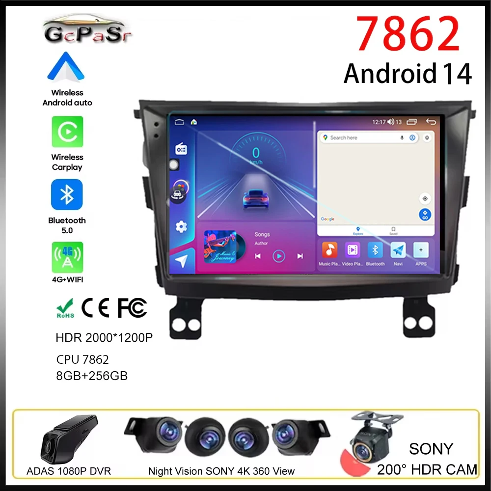 Carplay For SsangYong Tivoli 2015 - 2022 Auto Radio Multimedia GPS Video Car Navigation Android NO 2din Player Stereo Video DSP