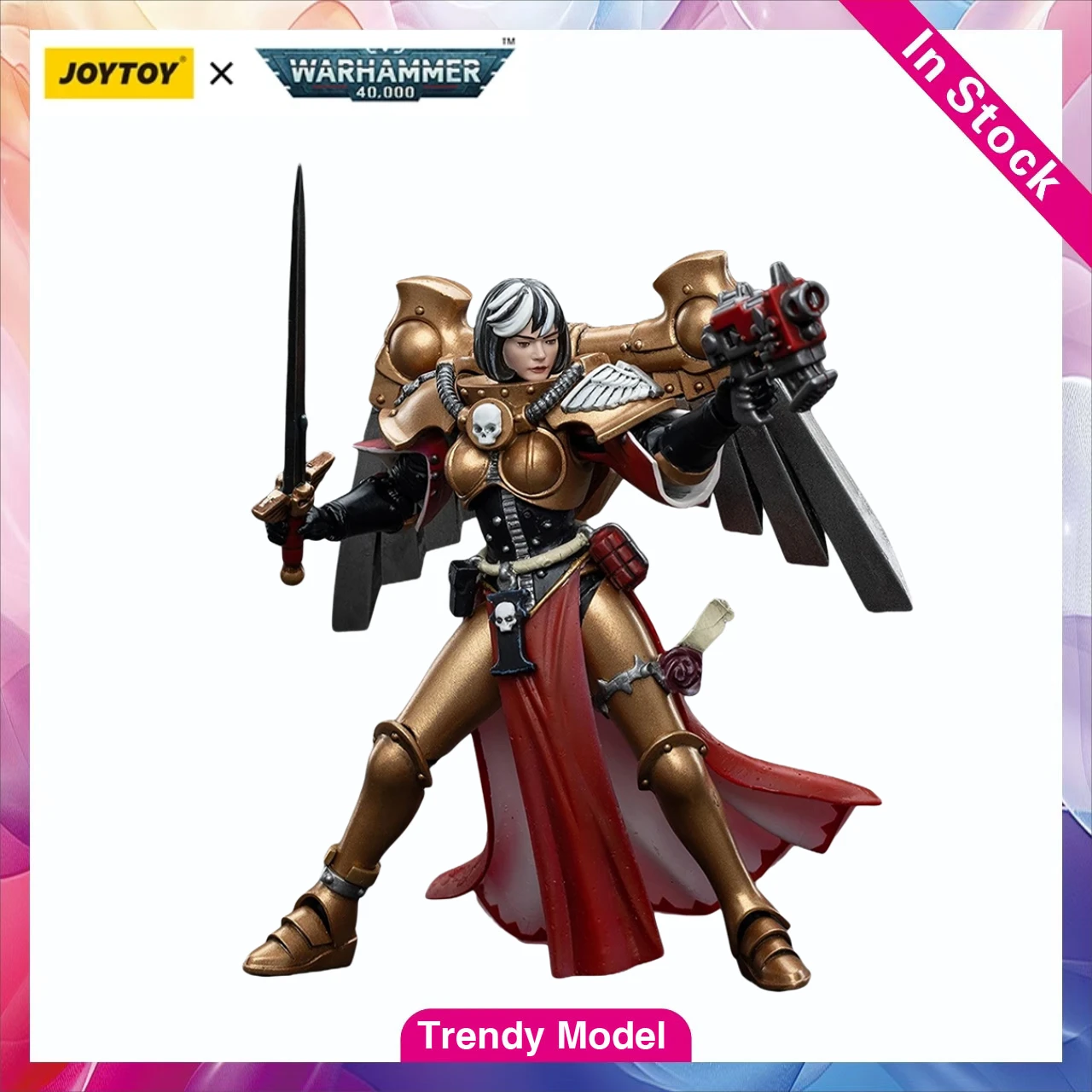 

【TM】JOYTOY Warhammer 40K Adepta Adepta Sororitas Geminae Superia 2 1/18 Figures Action Figures Models Toys Gifts