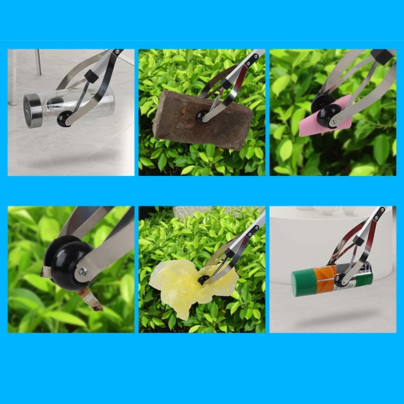 Sanitary Clip Garbage Clip Picker Sanitation Garbage Tongs Long Handle Tongs For Indoor And Outdoor Use Trash