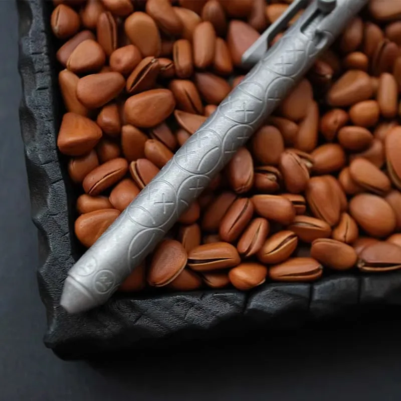 Titanium Alloy EDC Pen With Writing Multi-functional Portable Tools Pen Business Office Ball Point Pen