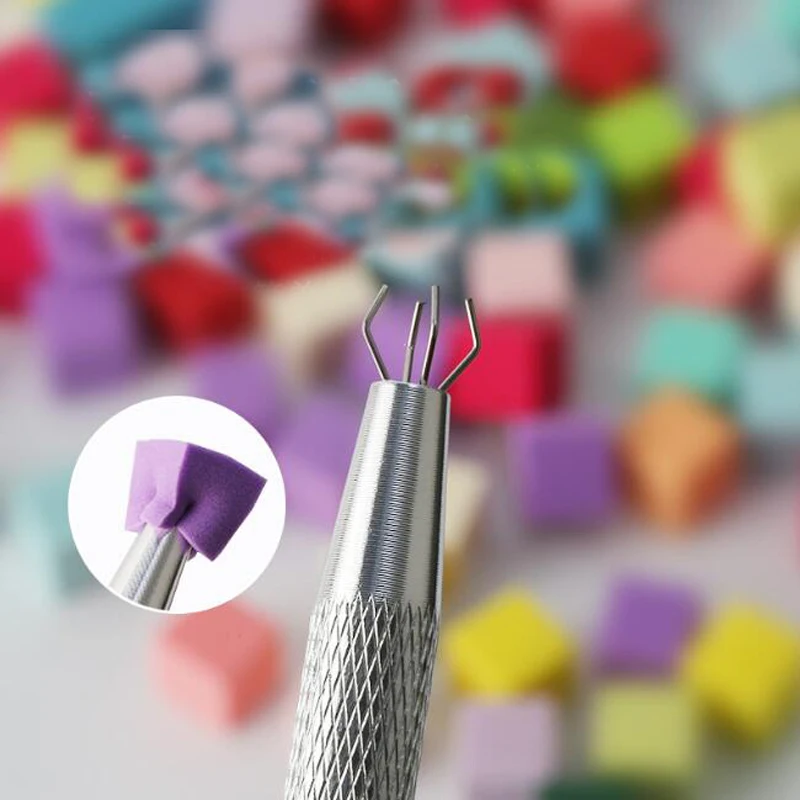 Fard in polvere Halo graduale per unghie Mini spugna quadrata piccola con set di strumenti per unghie con clip Accessori per unghie fai da te Strumenti per la pulizia delle unghie