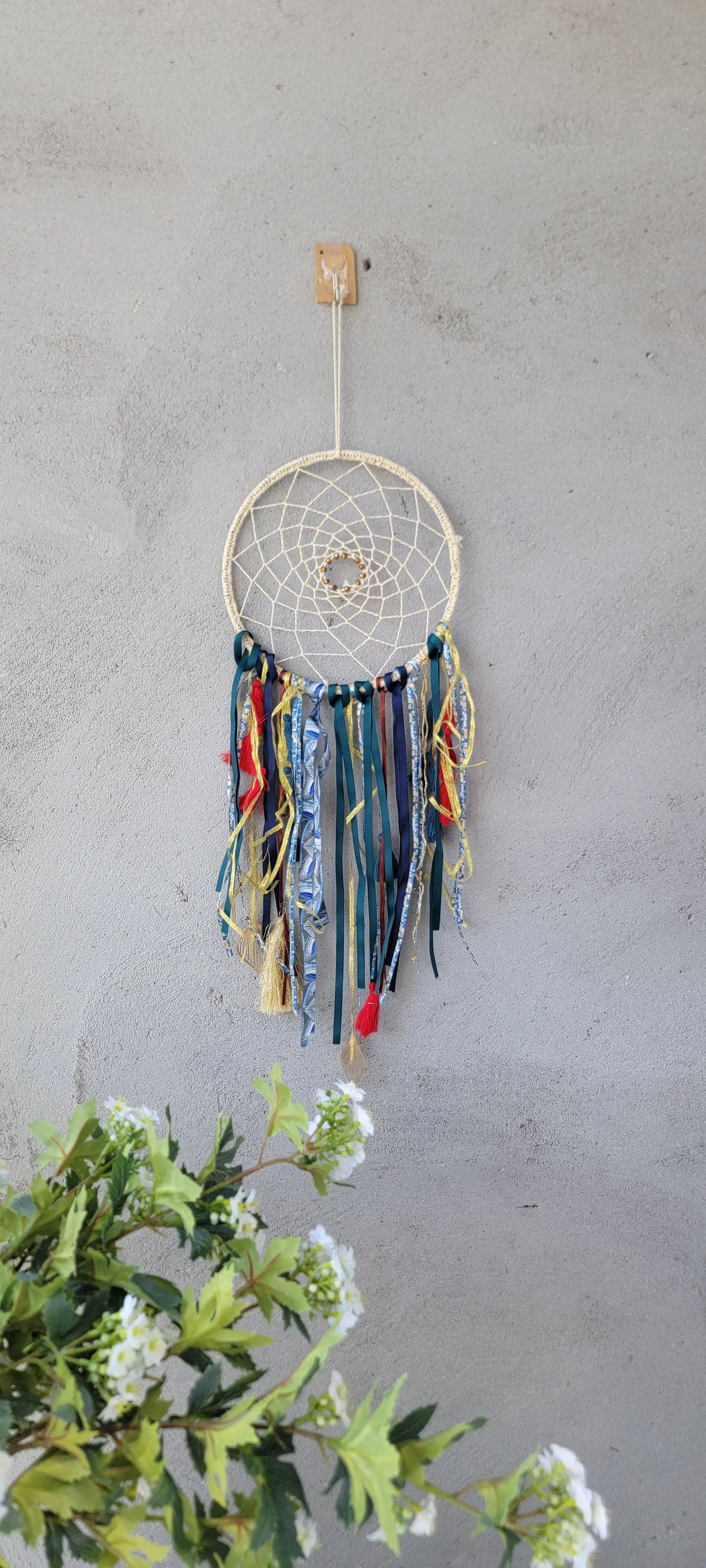 Boho Vintage Dreamcatcher Wall Hanging Ornament Ribbon Home Decor Dream Maker Bohemian Style