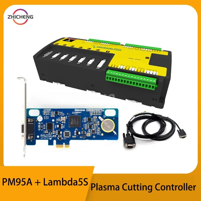 

WEIHONG CNC Plasma Cutting Control Card PM95A + Lambda5S 5 Axis PCI-E for CNC Plasma Cutter Machine Pulse+direction NEW