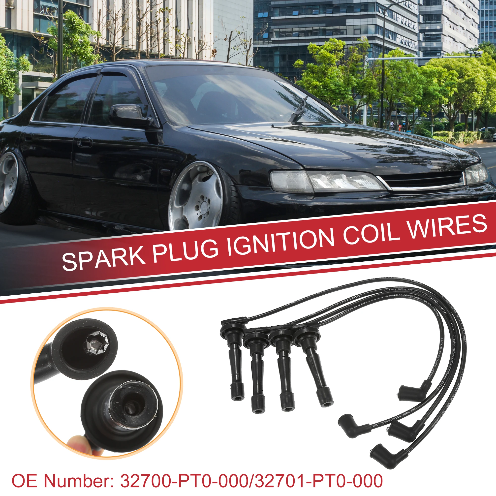 

UXCELL автомобильные катушки свечей зажигания, жгут проводов катушки зажигания для Honda Accord 1990-1997 Prelude 1992-1996 L4 2,2L 32700-PT0-000