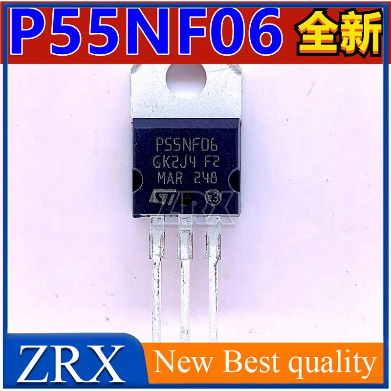 5Pcs/Lot Brand new imported genuine P55NF06 field-effect transistor inverter controller MOS