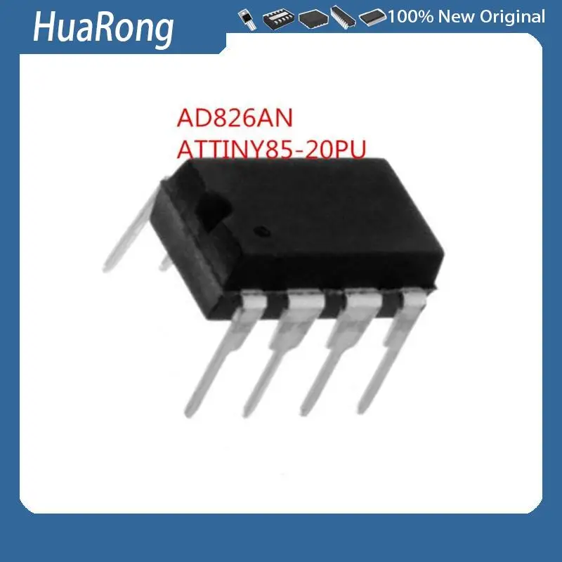 10PCS/LOT    AD826AN   AD826ANZ   AD826     ATTINY85-20PU   TINY85    ATTINY85    DIP8