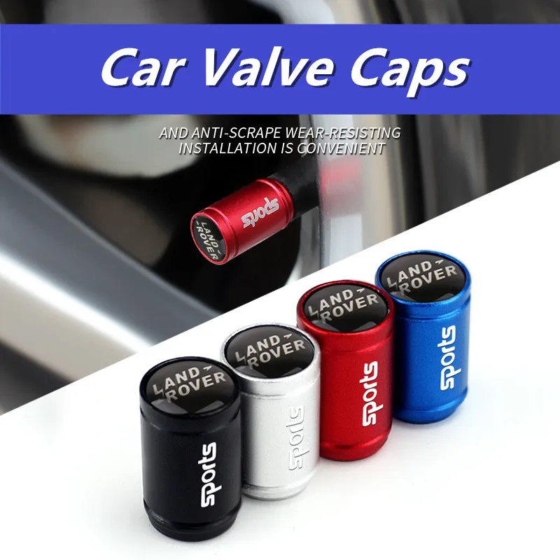 Capuchons de valve pour Land Rover Range Rover Evoque Velar Discovery Defender Freelander Sport, accessoires de roue