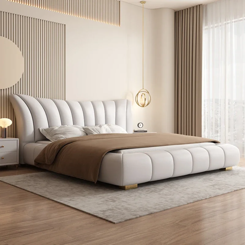 Unique King Size Frame Double Bed Modern European Twin Frame Double Bed Princess Modern Letto Matrimoniale Bedroom Furniture