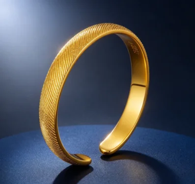 Point drill tree pattern bracelet women light luxury small design feeling open element ring bracelet 9999gold