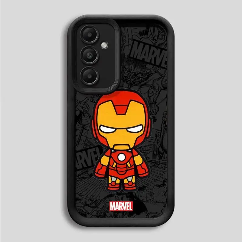 Phone Case for Samsung Galaxy A15 A25 A35 A55 A51 A71 A72 A73 A52 A52s A53 A54 5G TPU Silicone Soft Marvel Ironman Deadpool