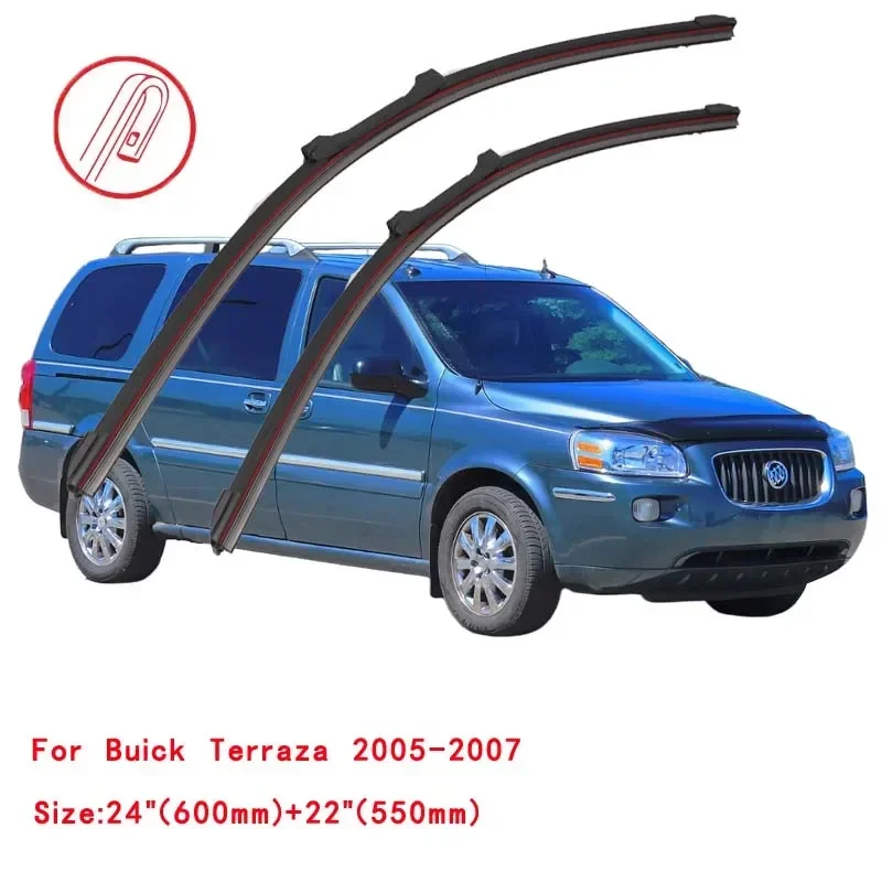 For BUICK TERRAZA 2005-2007 Car Windshield Wiper Blade Front Windscreen Brushes Washer Accessories Cleaning Replacement Parts